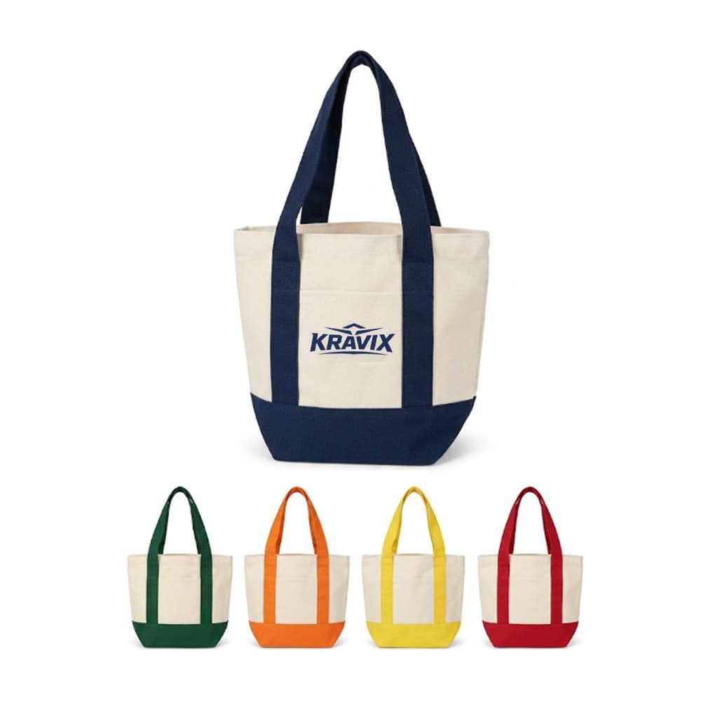 12 oz Compact Canvas Boat Tote w/ Pocket