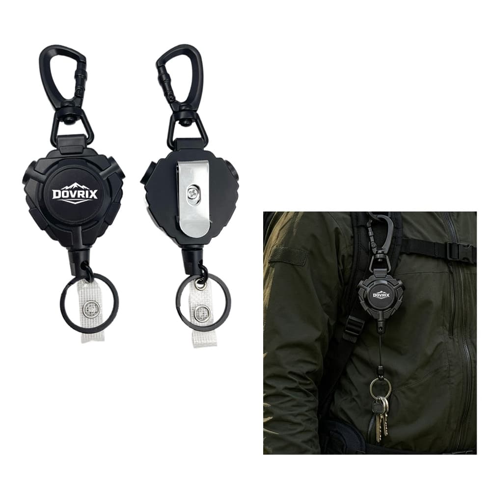Extended Cord Badge Reel w/ Clip