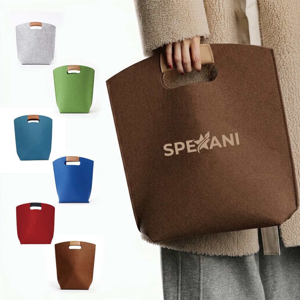 Felt Tote Bag w/ Padded Handle