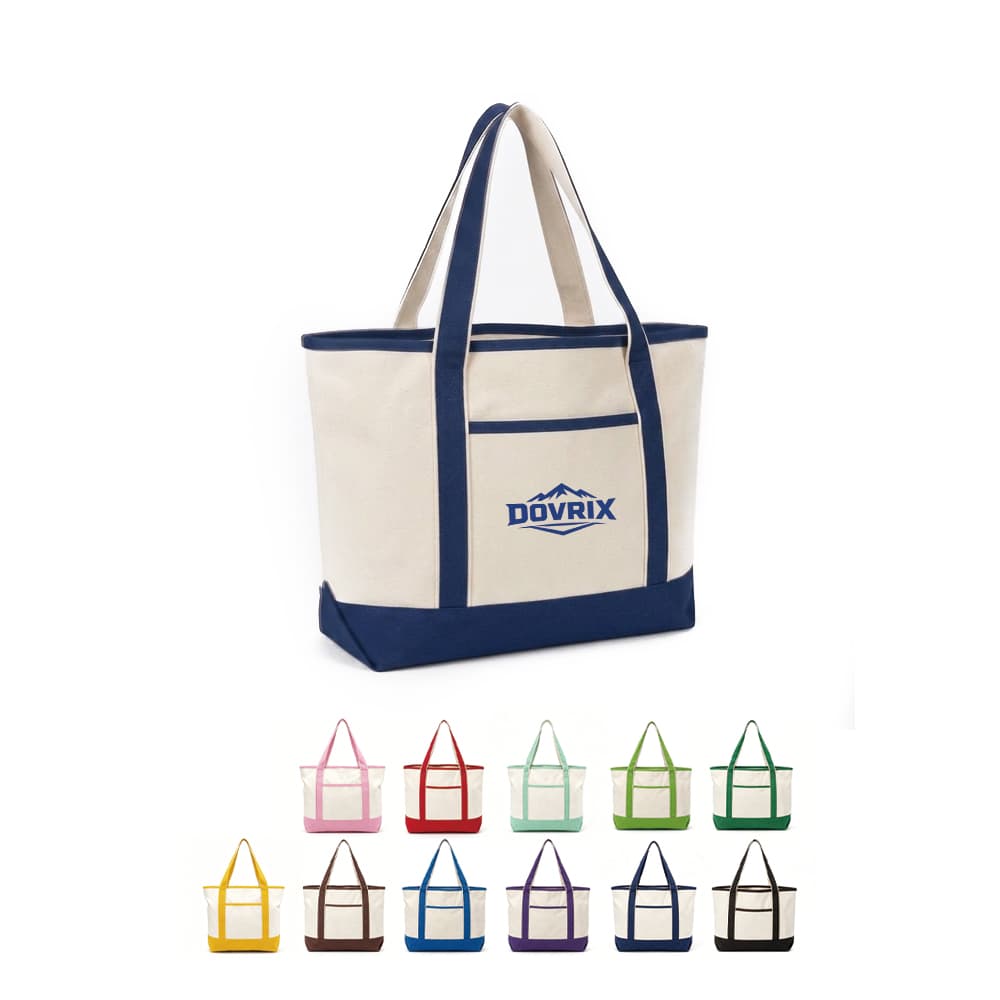 12 oz Canvas Tote Bag w/ Pocket gallery 1