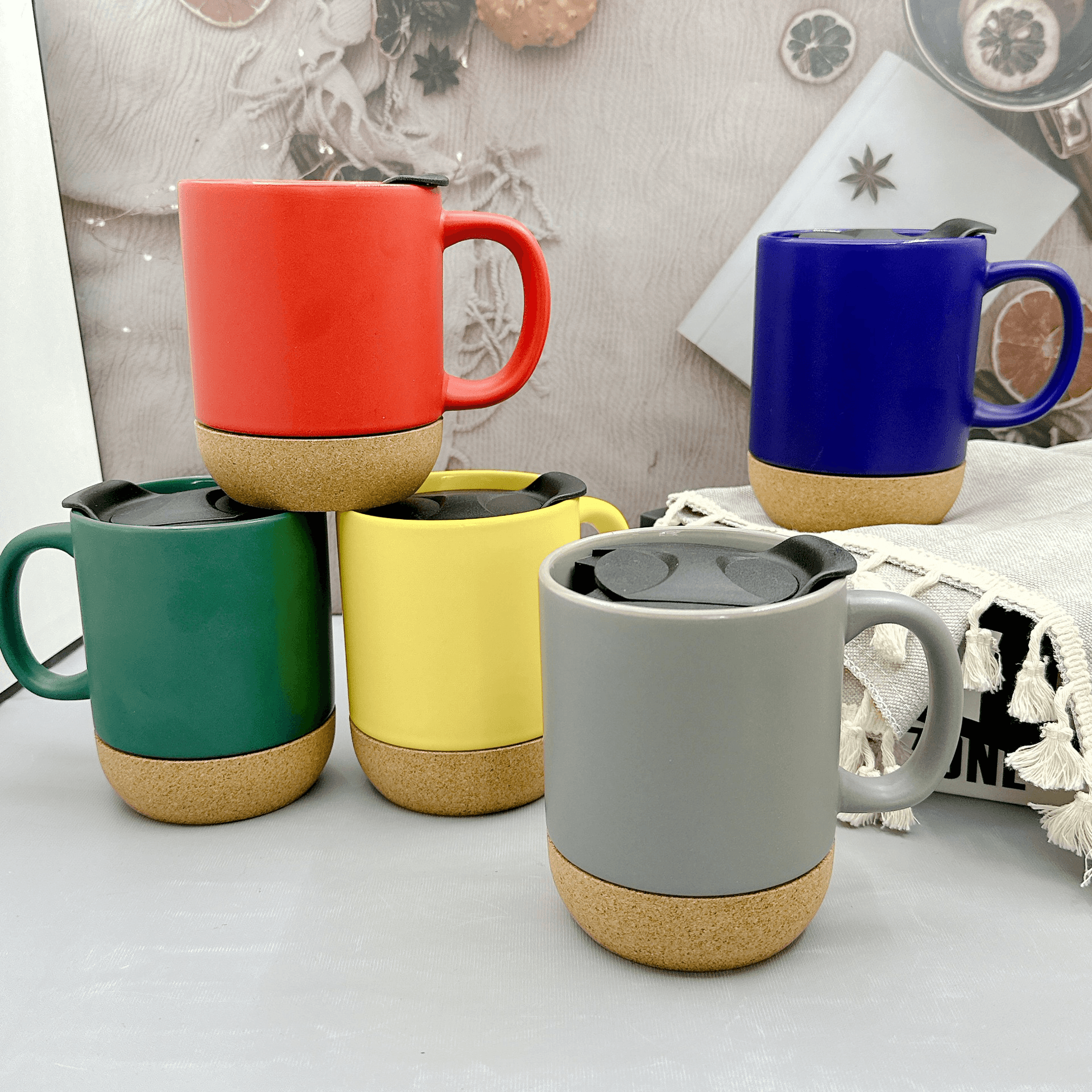 Ceramic Coffee Mug w/ Cork Base