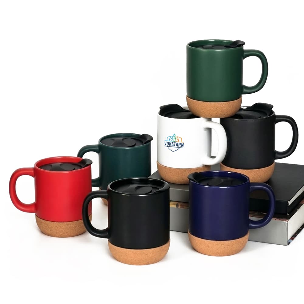 Ceramic Coffee Mug w/ Cork Base gallery 1